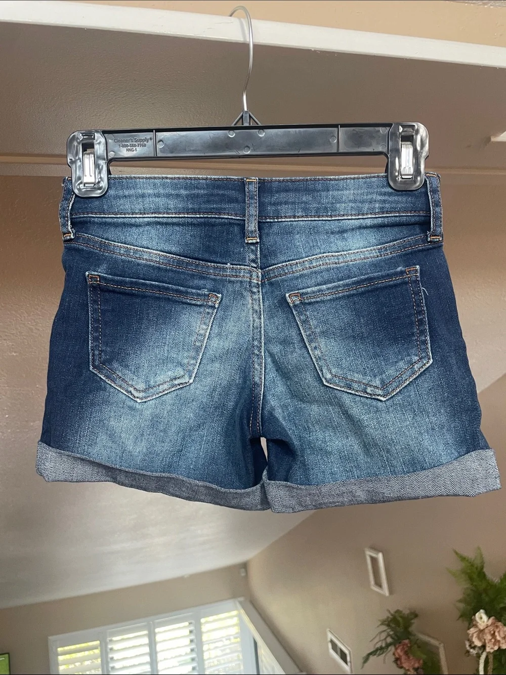 GAP Indigo Blue Rolled Hem Denim Kids Shorts